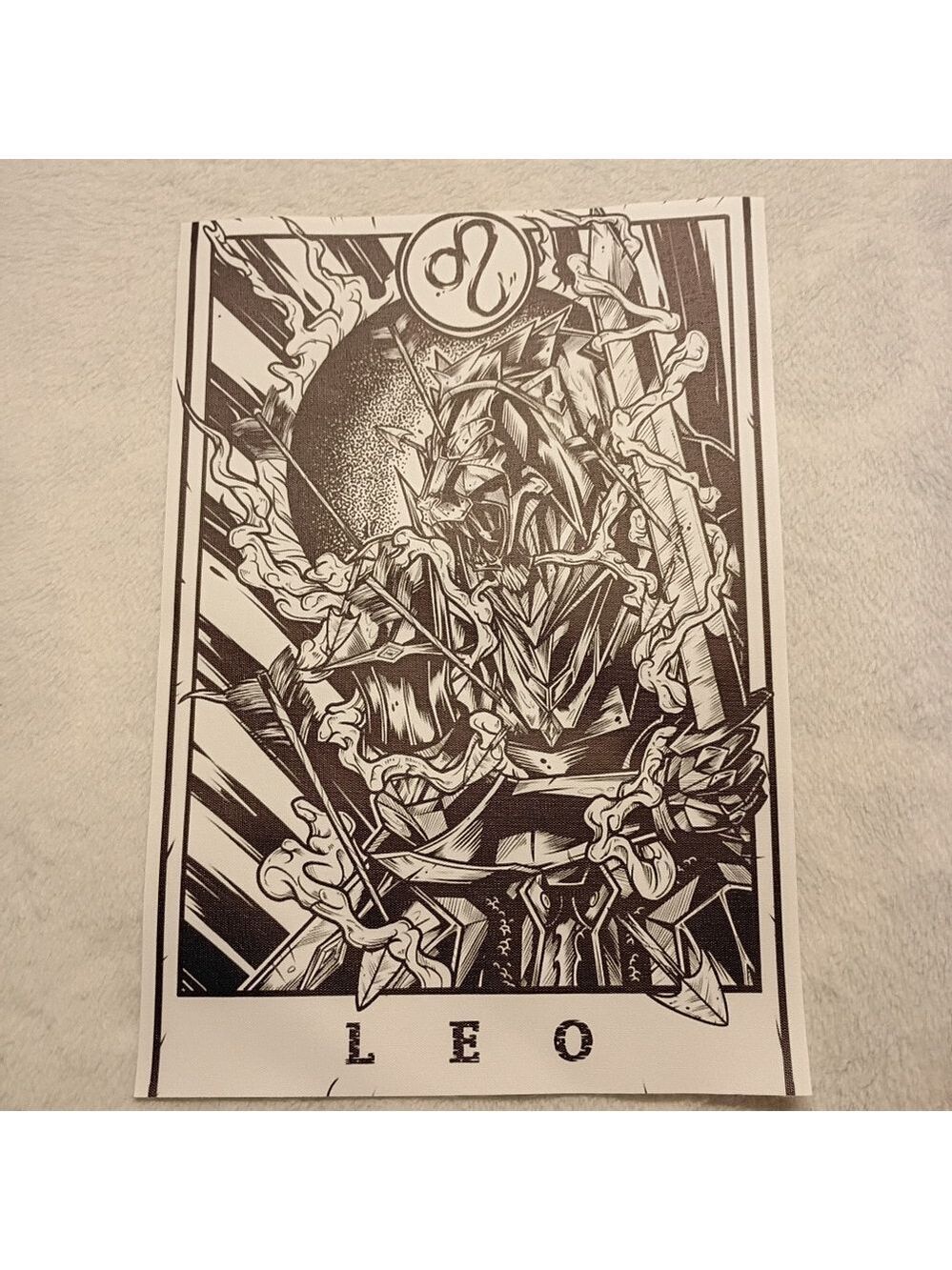 2/$10 Leo Zodiac Canvas Art Print